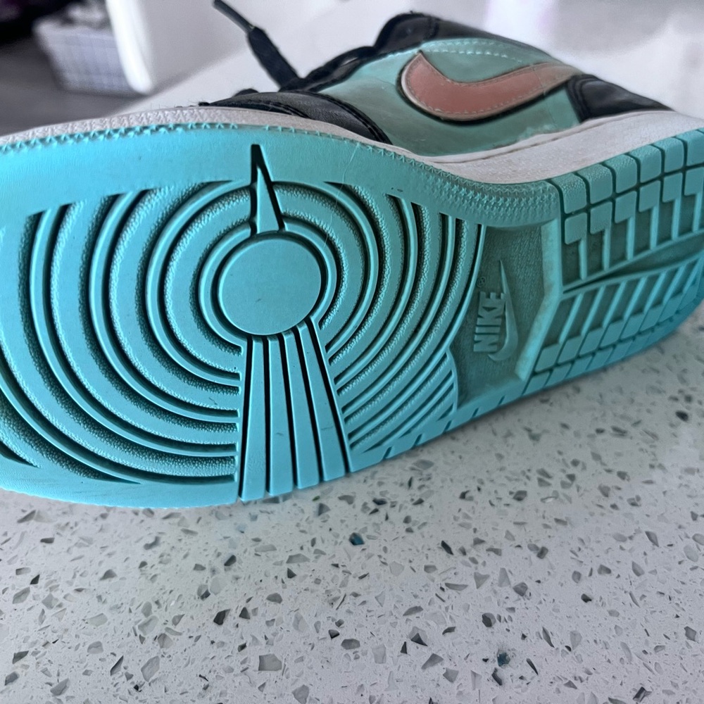 Air Jordan 1 Low SE 'Tropical Twist' Big Boys Sz 5.5 EUC Teal - Picture 7 of 11